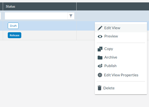 ECCAIRS 2 Central Hub | Managing a View